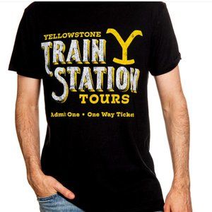 NWT Yellowstone "Train Station Tours" T-Shirt